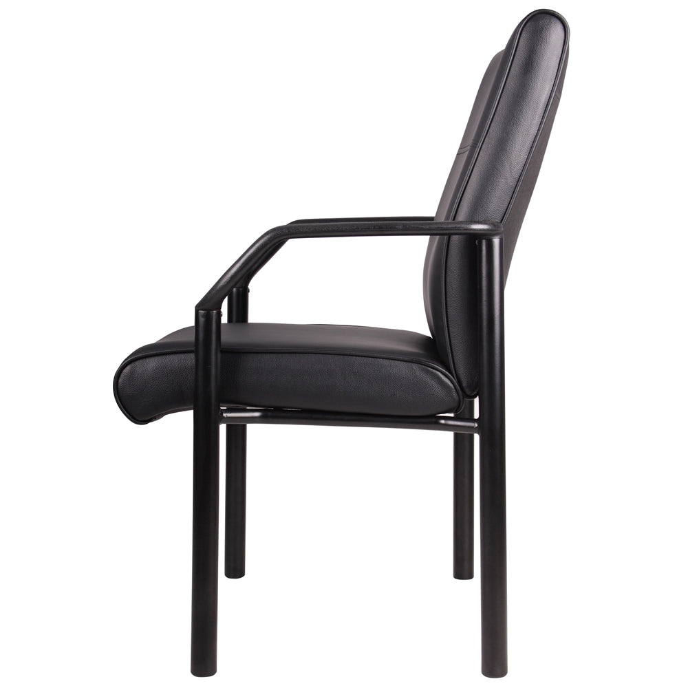 Boss Mid Back Guest Chair In LeatherPlus