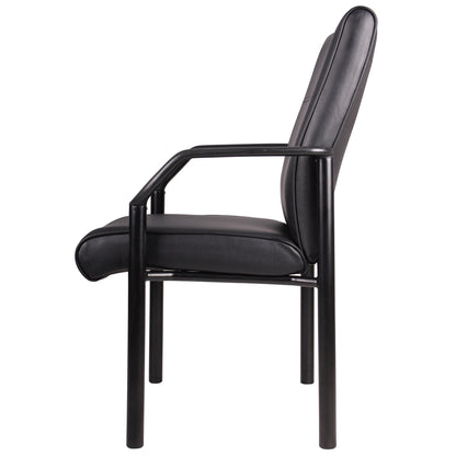 Boss Mid Back Guest Chair In LeatherPlus