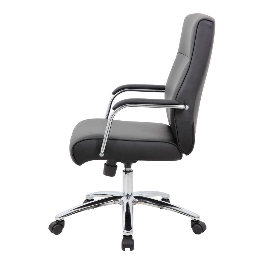 Boss Conf Chair, Black - Black - 1 Each