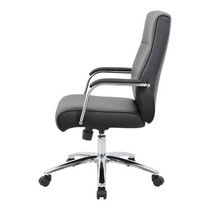 Boss Conf Chair, Black - Black - 1 Each