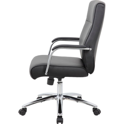 Boss Conf Chair, Black - Black - 1 Each