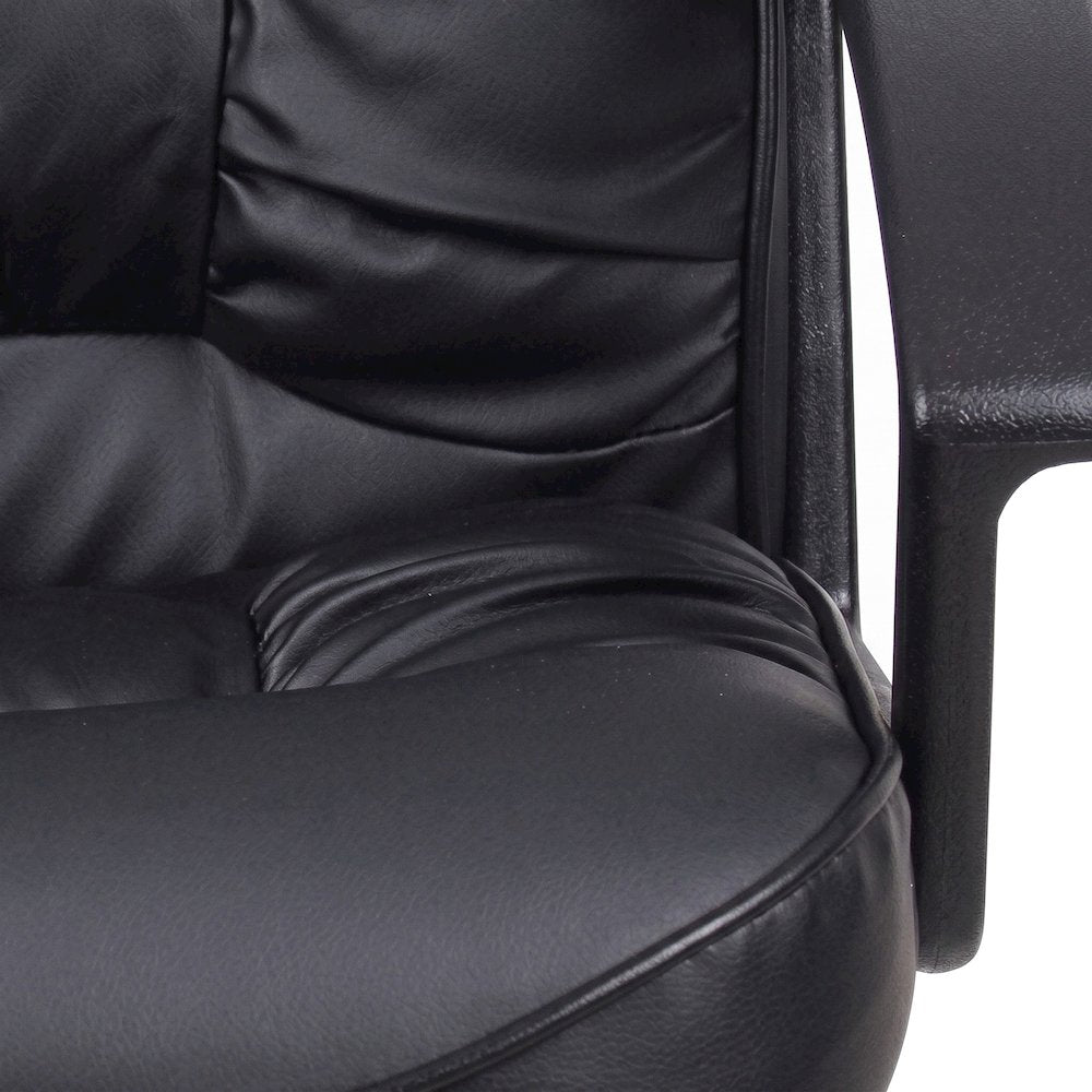 Bison Office Guest Chair with Mid Back and LeatherPlus Cantilever Base