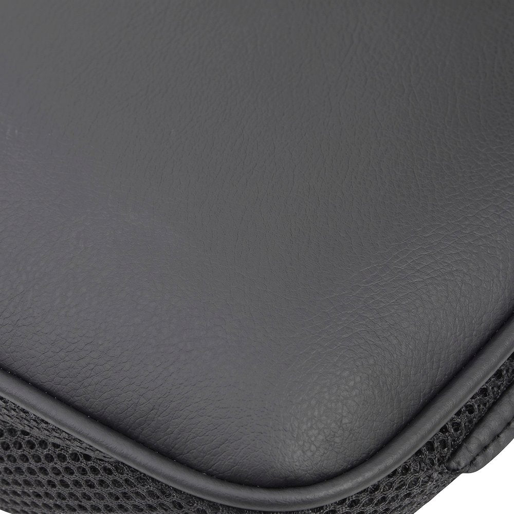 Bison Office High-Back Executive Chair with Vinyl-Upholstered Seat, Black