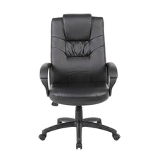 LeatherPlus High-Back Executive Chair with Adjustable Arms, Home Office