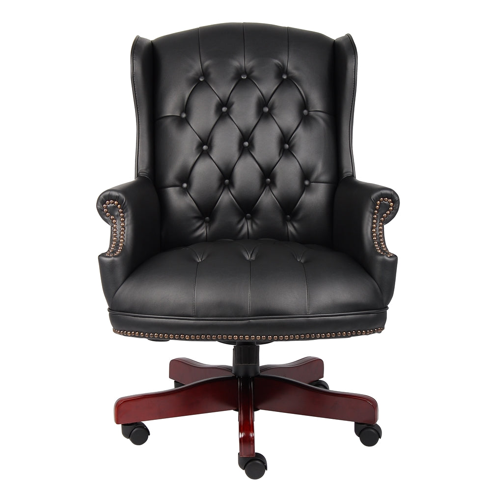 Boss Wingback Traditional Chair In Black