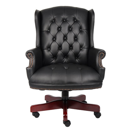 Boss Wingback Traditional Chair In Black