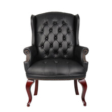 Boss Wingback Traditional Guest Chair In Black