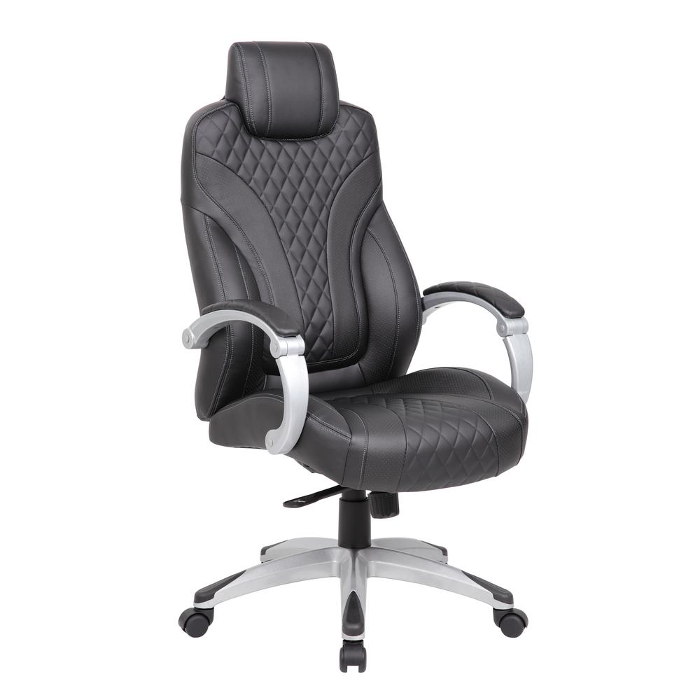 Boss Executive Hinged Arm Chair - Black