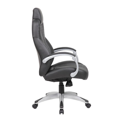 Boss Executive Hinged Arm Chair - Black