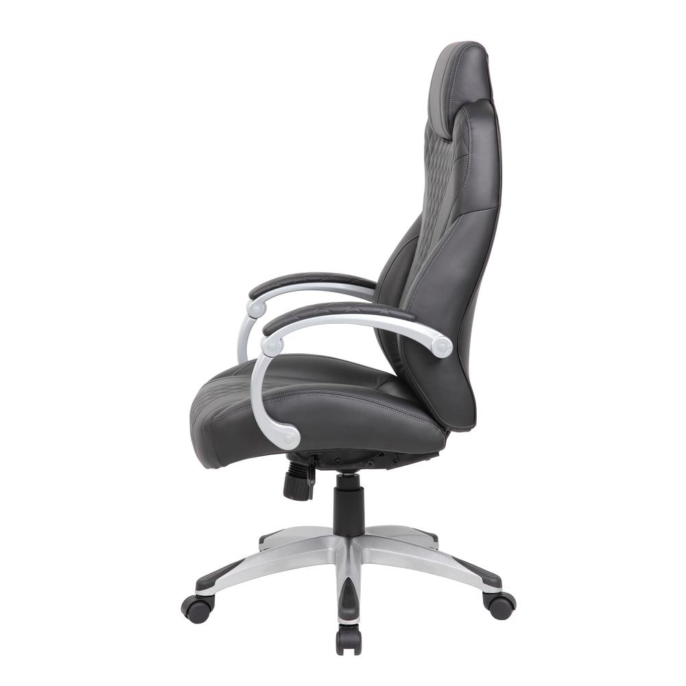 Boss Executive Hinged Arm Chair - Black