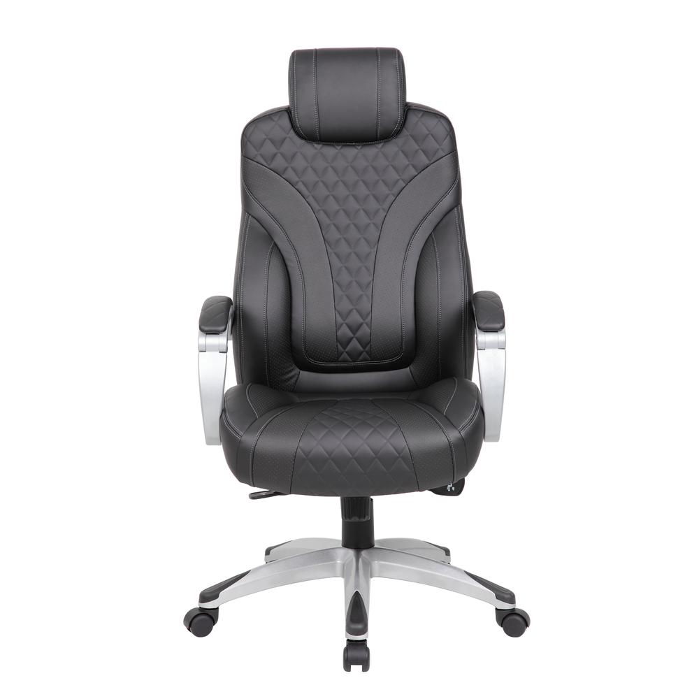 Boss Executive Hinged Arm Chair - Black
