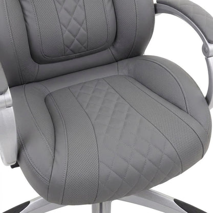 CaressoftPlus High-Back Executive Chair with Adjustable Hinged Arms with Storage