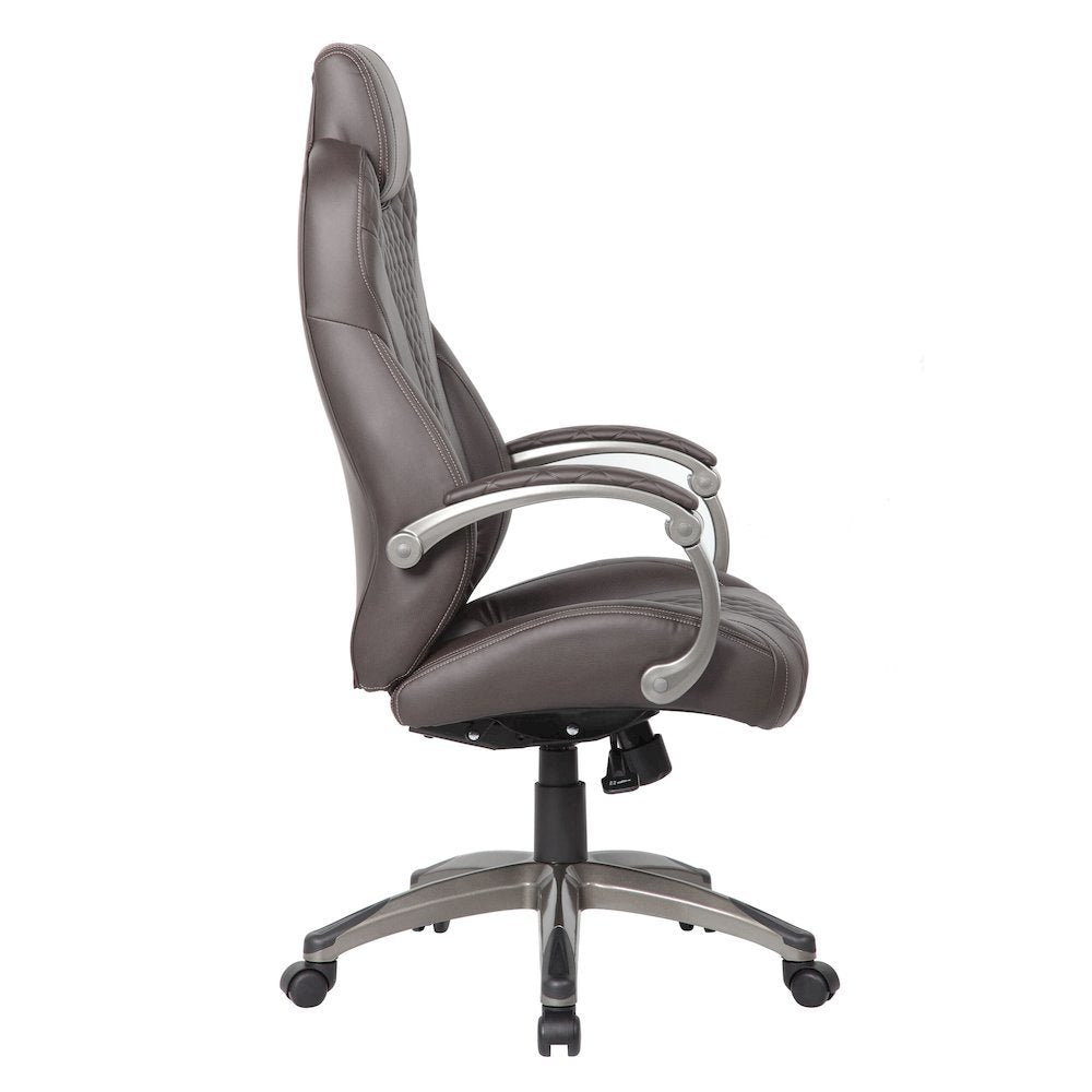 Boss Executive Hinged Arm Chair - Brown