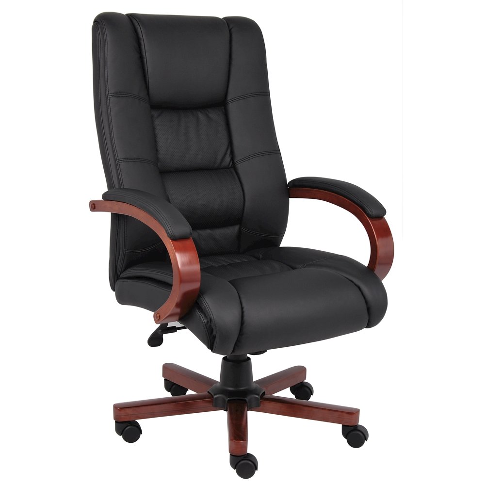 Boss High Back Executive Wood Finished Chairs