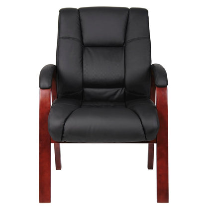 Boss Mid Back Wood Finished Guest Chairs