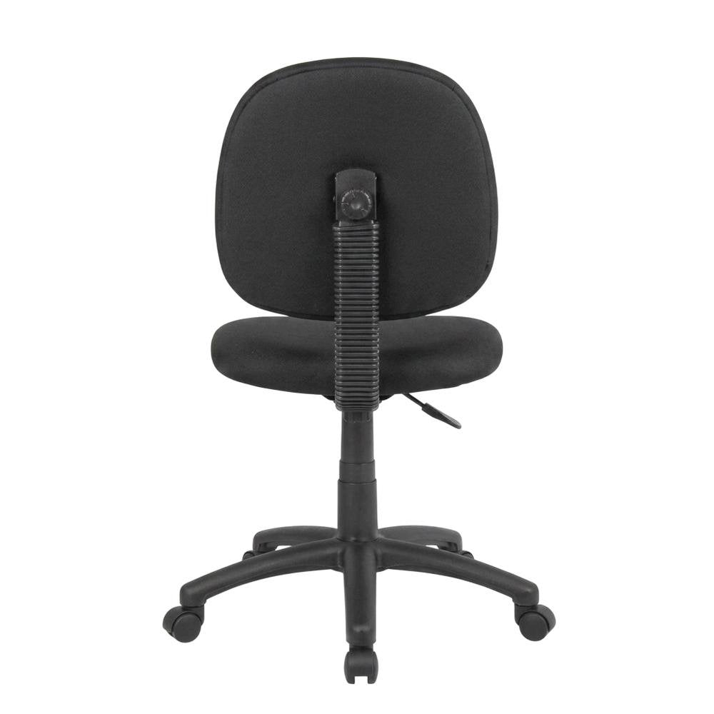 Caressoft Task Chair with Diamond-Stitched Back and Adjustable Seat Height
