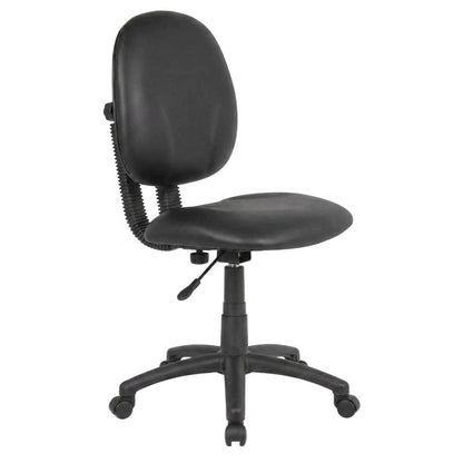 Caressoft Task Chair with Diamond-Stitched Back and Adjustable Seat Height