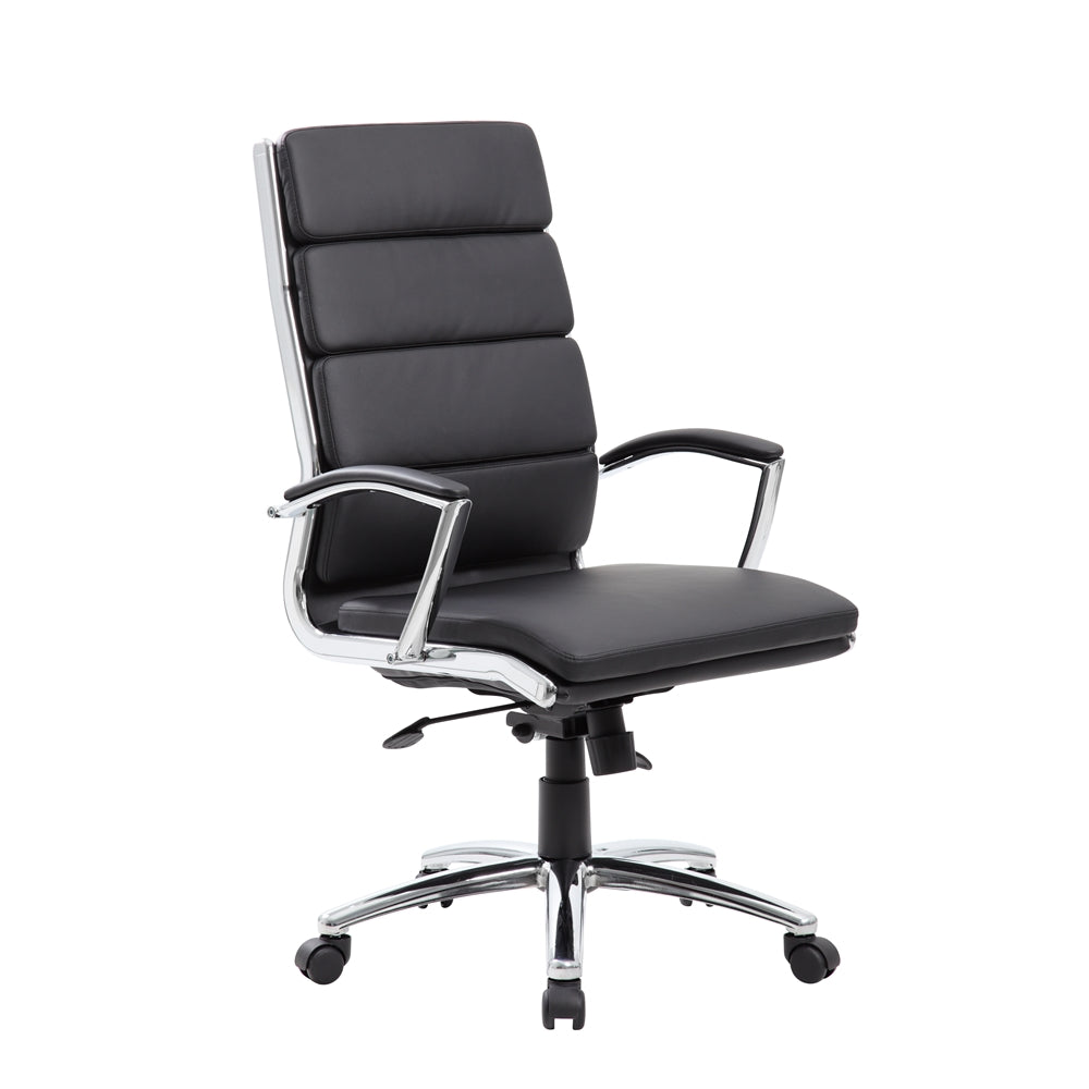 Boss Executive CaressoftPlus™ Chair with Metal Chrome Finish