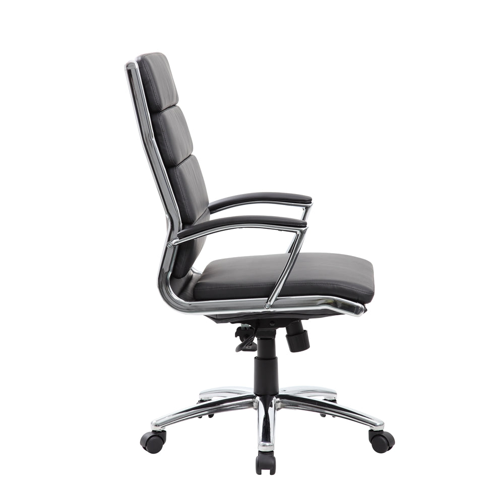 Boss Executive CaressoftPlus™ Chair with Metal Chrome Finish