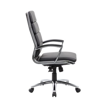 Boss Executive CaressoftPlus™ Chair with Metal Chrome Finish