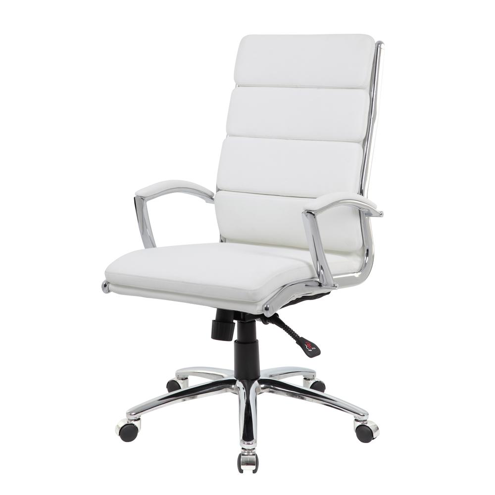 Boss Executive CaressoftPlus™ Chair with Metal Chrome Finish