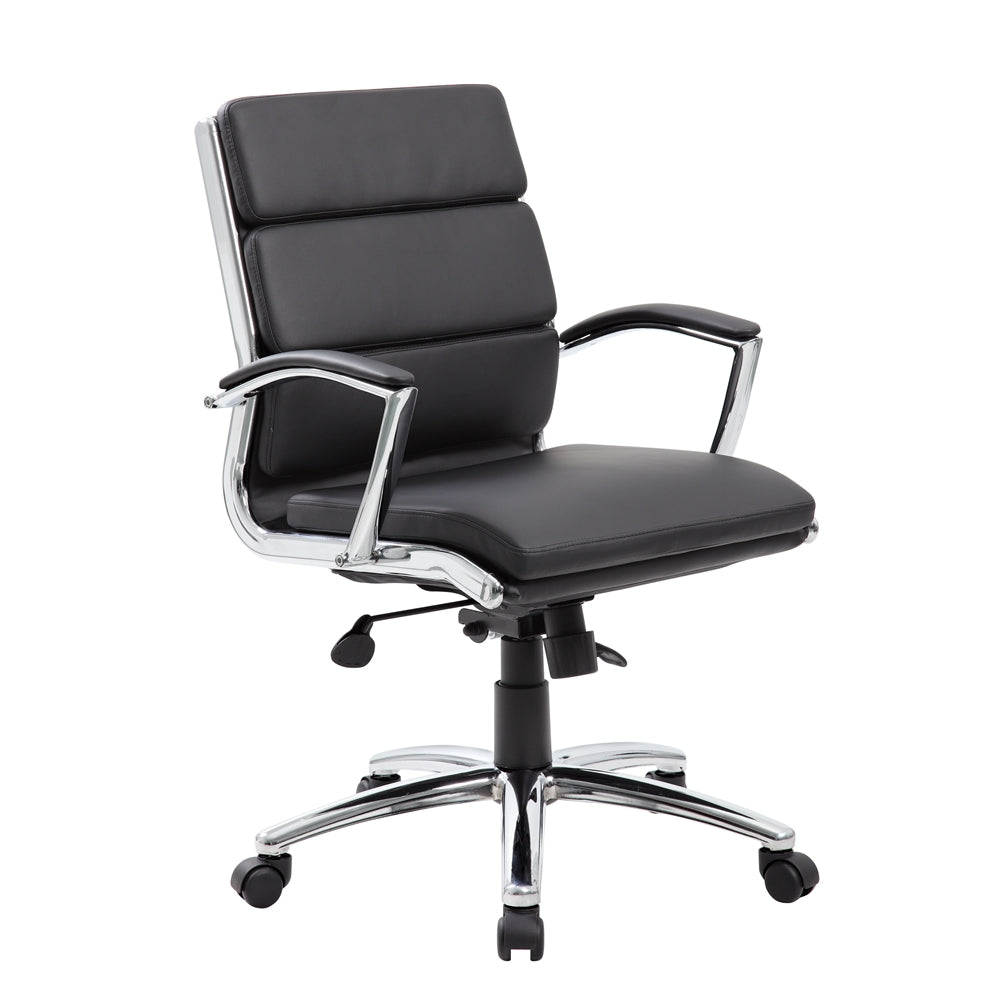 Boss Executive CaressoftPlus™ Chair with Metal Chrome Finish - Mid Back