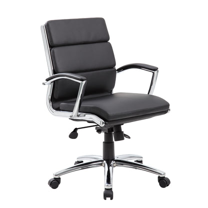 Boss Executive CaressoftPlus™ Chair with Metal Chrome Finish - Mid Back