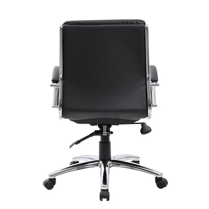 Boss Executive CaressoftPlus™ Chair with Metal Chrome Finish - Mid Back