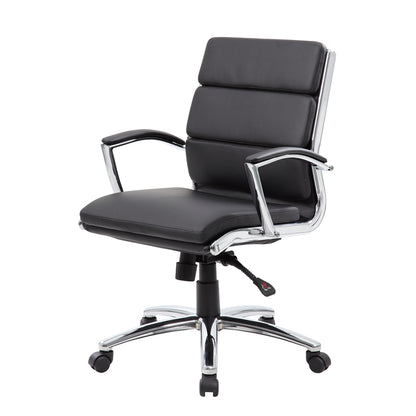 Boss Executive CaressoftPlus™ Chair with Metal Chrome Finish - Mid Back