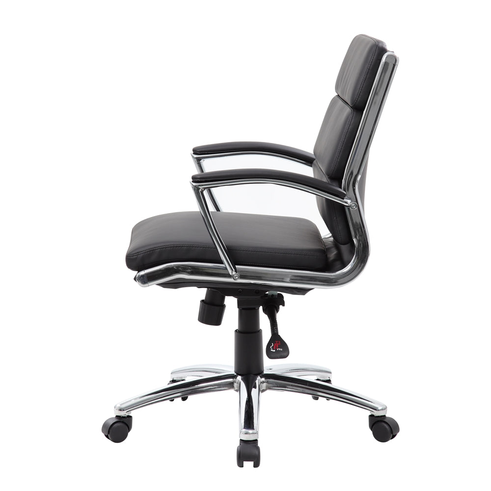 Boss Executive CaressoftPlus™ Chair with Metal Chrome Finish - Mid Back