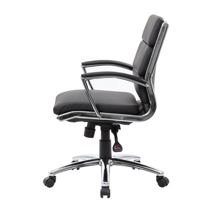 Boss Executive CaressoftPlus™ Chair with Metal Chrome Finish - Mid Back