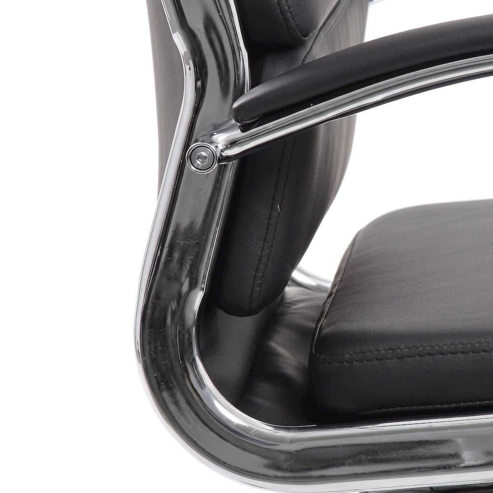 Bison Office Executive Chair with CaressoftPlus and Chrome Base, Black
