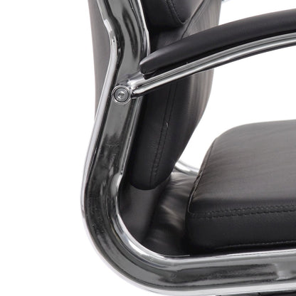 Bison Office Executive Chair with CaressoftPlus and Chrome Base, Black