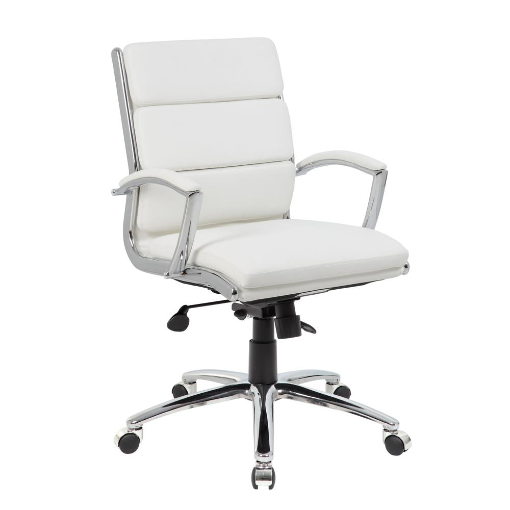 Boss Executive CaressoftPlus™ Chair with Metal Chrome Finish - Mid Back