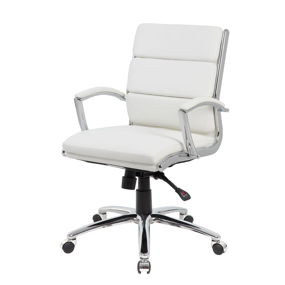 Boss Executive CaressoftPlus™ Chair with Metal Chrome Finish - Mid Back