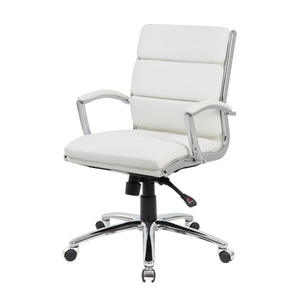 Boss Executive CaressoftPlus™ Chair with Metal Chrome Finish - Mid Back