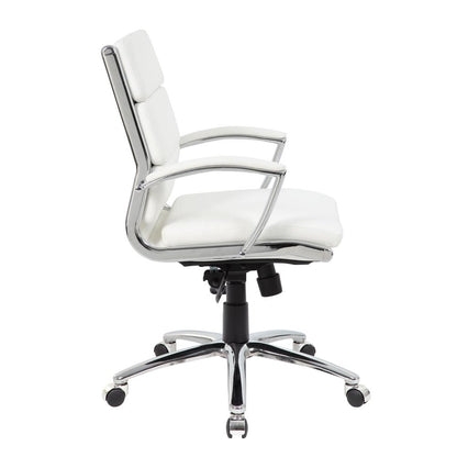 Boss Executive CaressoftPlus™ Chair with Metal Chrome Finish - Mid Back