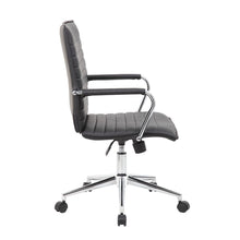 Boss Black Vinyl Hospitality Chair