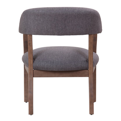 Boss Modern Captain's Chair in Slate Grade Commercial Grade Linen