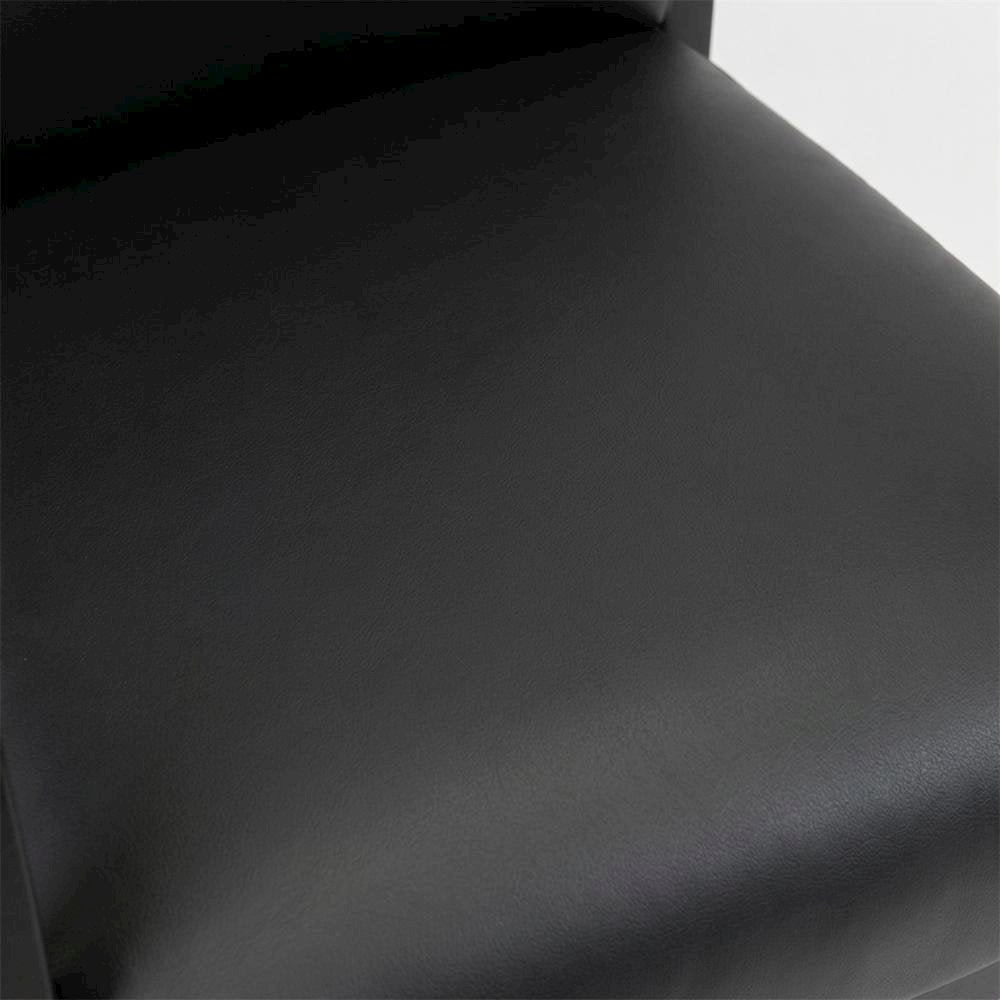 LeatherPlus Guest Chair with Tool-Free Assembly and Wooden 4-Leg Base,