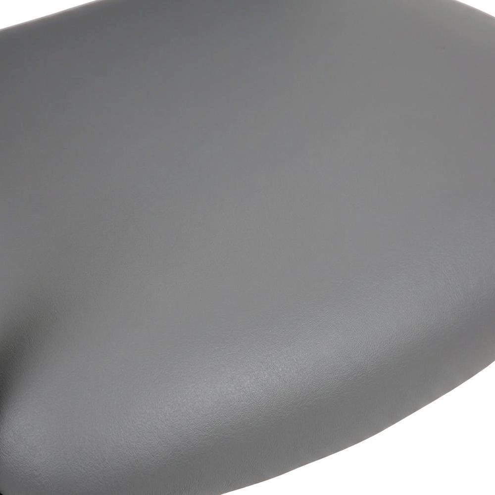 Vinyl-Upholstered Guest Chair with Arms and Steel Frame, 500 lb. Capacity, Grey