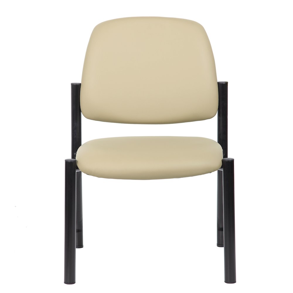 Boss Antimicrobial Armless Guest Chair, 300 lb. weight capacity