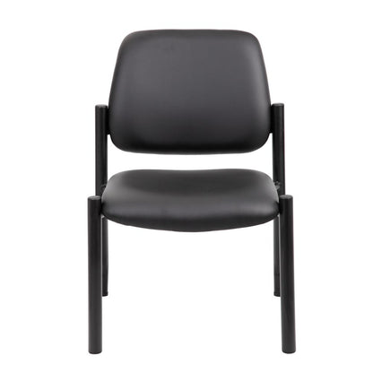 Boss Antimicrobial Armless Guest Chair, 300 lb. weight capacity
