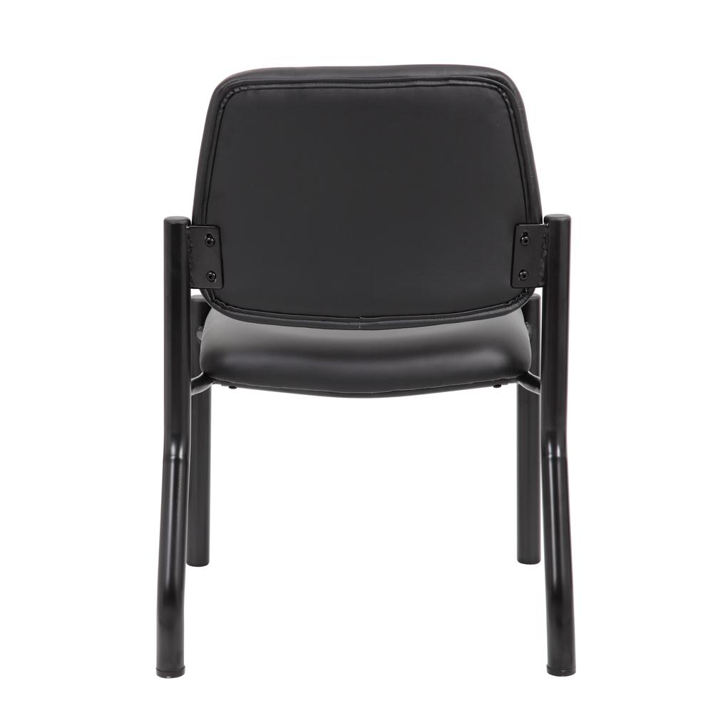 Boss Antimicrobial Armless Guest Chair, 300 lb. weight capacity