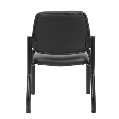 Boss Antimicrobial Armless Guest Chair, 300 lb. weight capacity