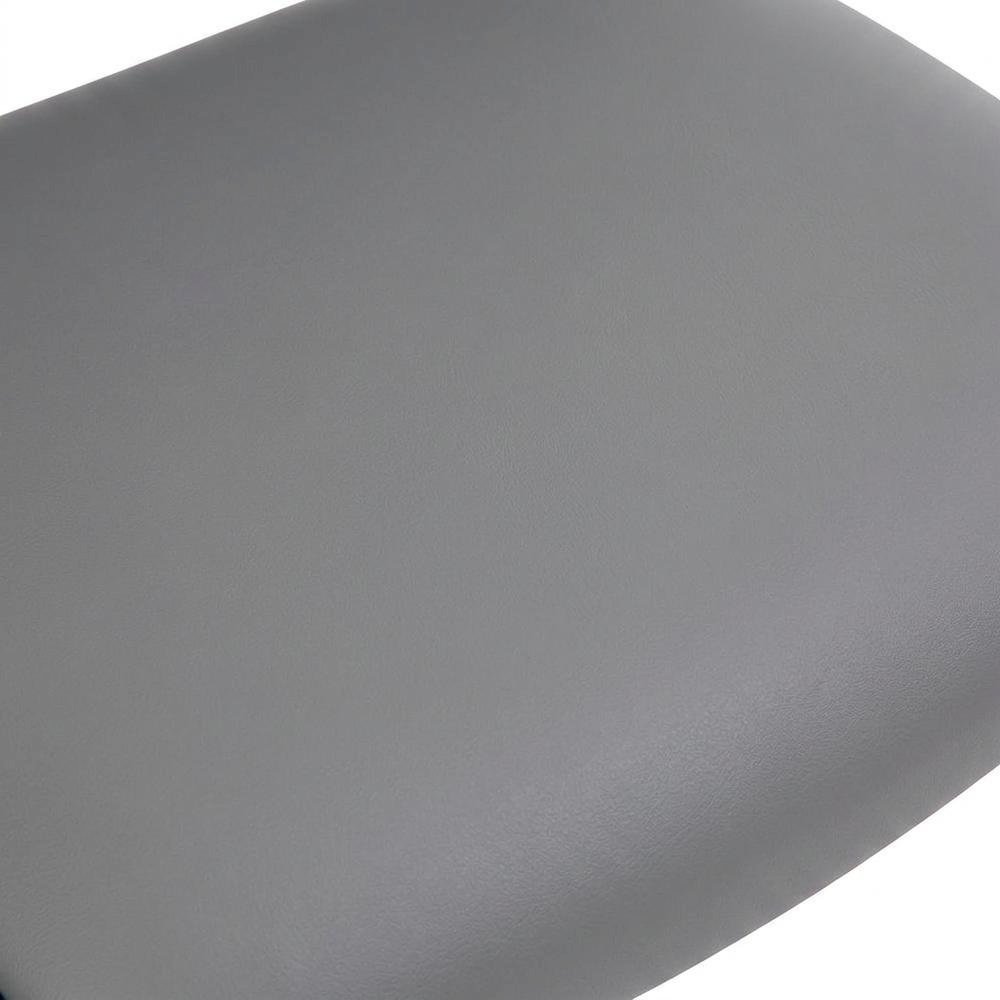 Vinyl Armless Guest Chair with 4-Leg Steel Base, 400 lb Capacity, Grey