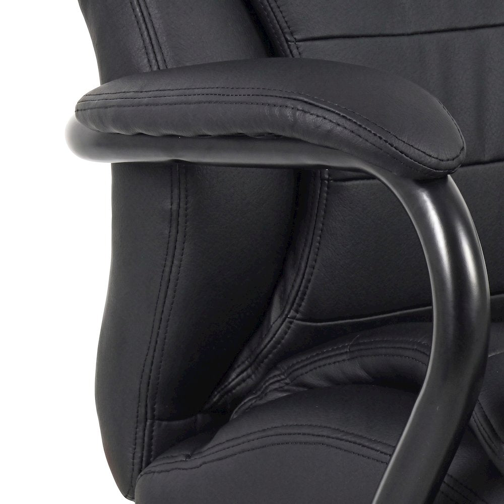Bison Office Heavy-Duty High-Back Office Chair with CaressoftPlus, Black