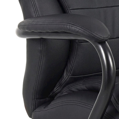 Bison Office Heavy-Duty High-Back Office Chair with CaressoftPlus, Black