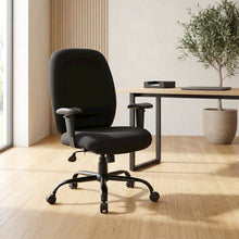 Crepe High-Back Task Chair with Steel Base and Adjustable Arms, 400 lb
