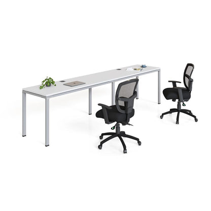 Double Desk, Side By Side,  71" X 30"Desk Top (Ea), White